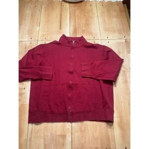 Sonoma Life‎ Style Full Zip Jacket Red / Maroon Cotton Size XL